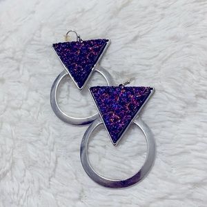 Galactic, beautiful earrings for pierced ears